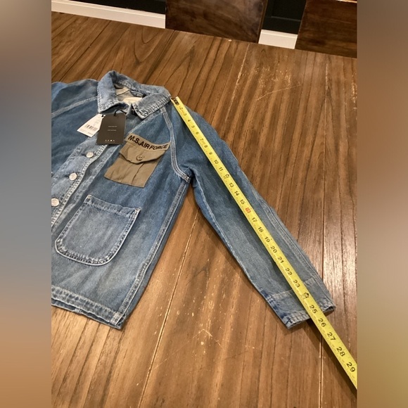 Revolve Current/Elliott The Liberator denim Jean jacket in Sublime xs nwt - Picture 7 of 10